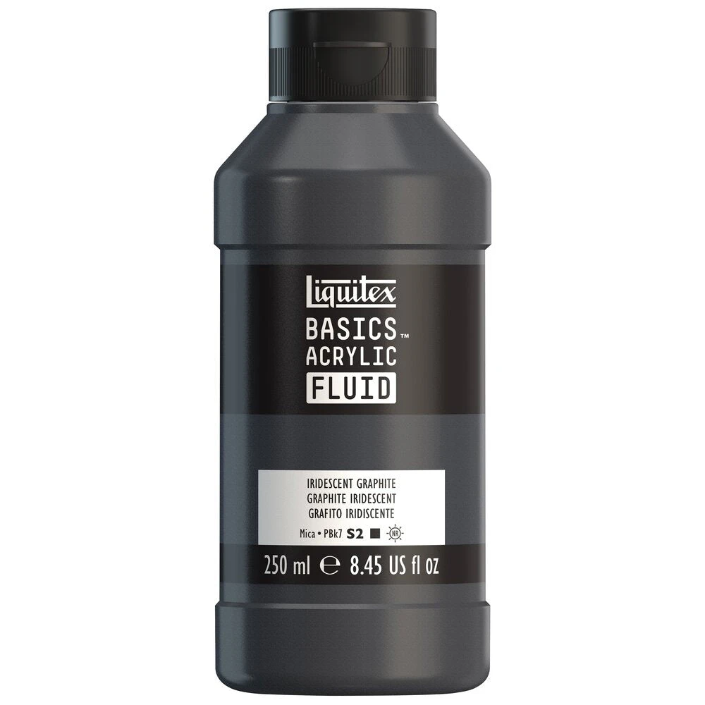 Basics Acrylic Fluid Color - Iridescent Graphite 3 Basics Acrylic Fluid Color - Iridescent Graphite - Image 3