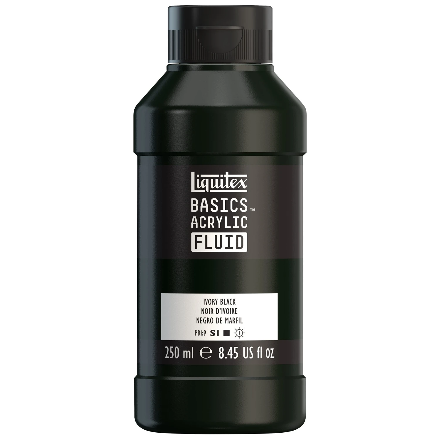 Basics Acrylic Fluid Color - Ivory Black 3 Basics Acrylic Fluid Color - Ivory Black - Image 3