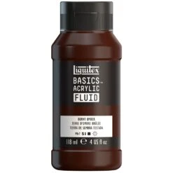 Basics Acrylic Fluid Color - Burnt Umber