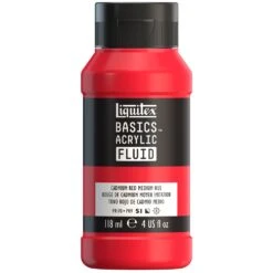 Basics Acrylic Fluid Color - Cadmium Red Medium Hue