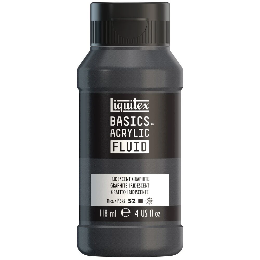 Basics Acrylic Fluid Color - Iridescent Graphite 1 Basics Acrylic Fluid Color - Iridescent Graphite