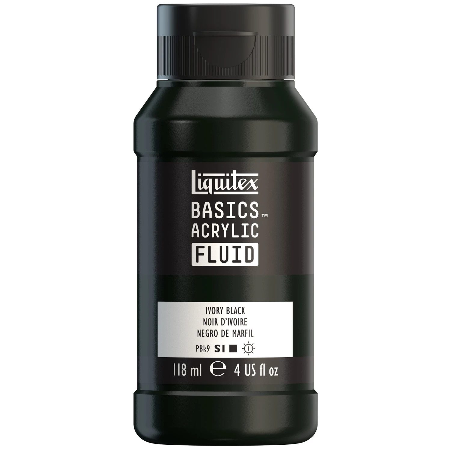 Basics Acrylic Fluid Color - Ivory Black 1 Basics Acrylic Fluid Color - Ivory Black