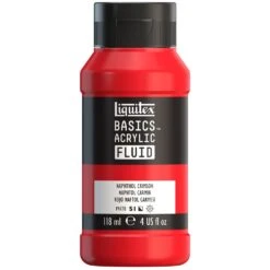 Basics Acrylic Fluid Color - Naphthol Crimson