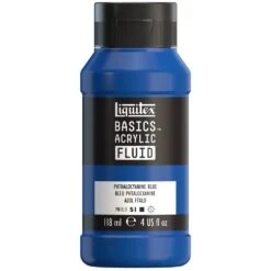 Basics Acrylic Fluid Color - Phthalocyanine Blue