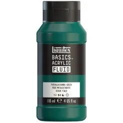 Basics Acrylic Fluid Color - Phthalocyanine Green