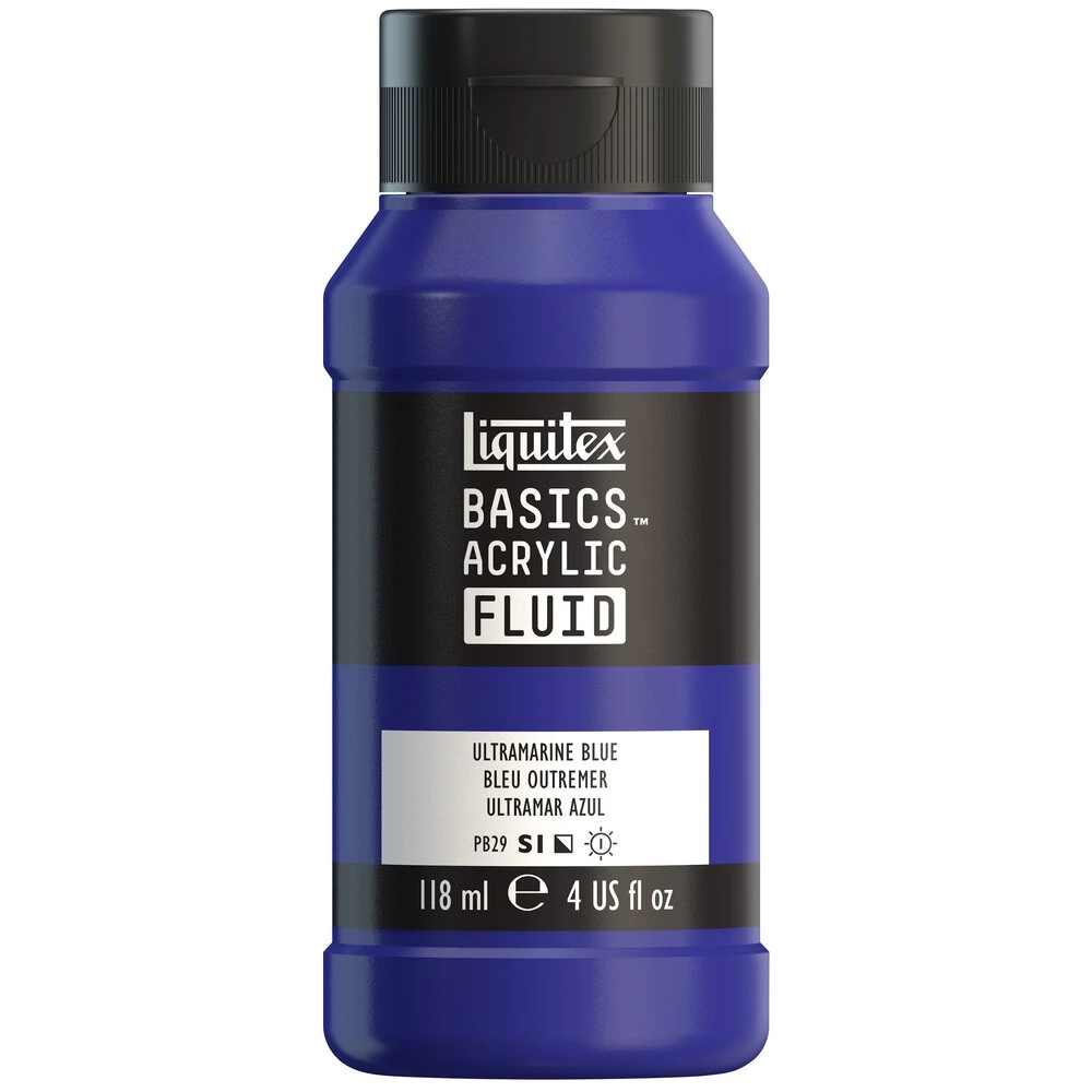 Basics Acrylic Fluid Color - Ultramarine Blue 1 Basics Acrylic Fluid Color - Ultramarine Blue