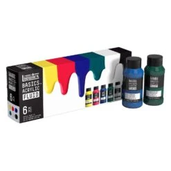 Basics Fluid Acrylic Set 6X118ml 8 Basics Fluid Acrylic Set 6X118ml -Liquitex 114845