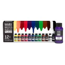 Basics Fluid Acrylic Set 12X118ml 8 Basics Fluid Acrylic Set 12X118ml -Liquitex 114852