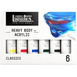 Heavy Body Acrylic Set - 6x59ml - Classics 15 Heavy Body Acrylic Set - 6x59ml - Classics -Liquitex 128161