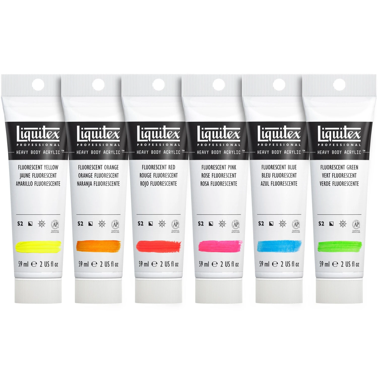 Heavy Body Acrylic Set - 6x59ml - Fluorescents 3 Heavy Body Acrylic Set - 6x59ml - Fluorescents - Image 3