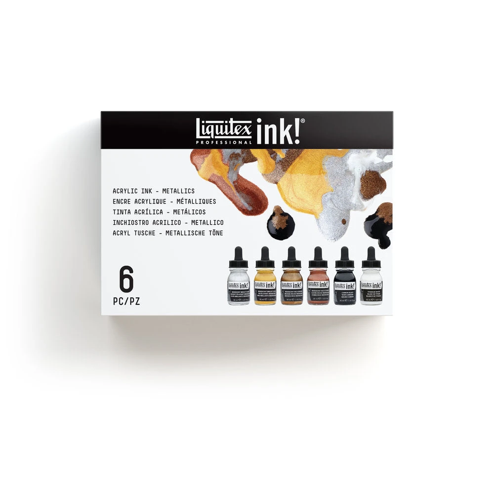 Acrylic Ink Set - 6x30ml - Iridescents 1 Acrylic Ink Set - 6x30ml - Iridescents