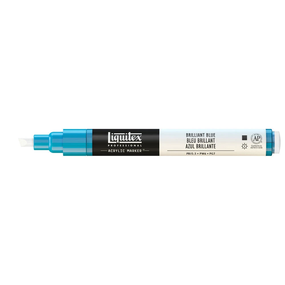 Professional Acrylic Marker - Brilliant Blue 5 Professional Acrylic Marker - Brilliant Blue - Image 5