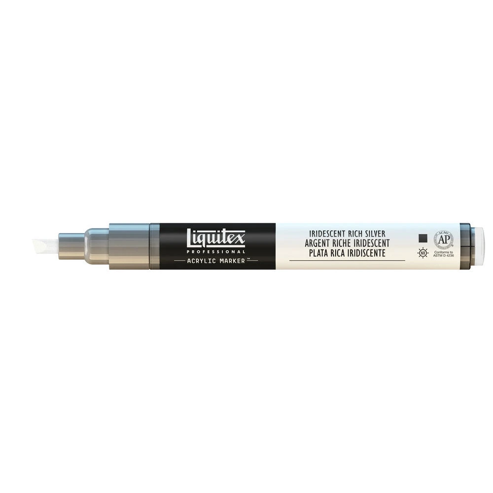 Professional Acrylic Marker - Iridescent Rich Silver 5 Professional Acrylic Marker - Iridescent Rich Silver - Image 5