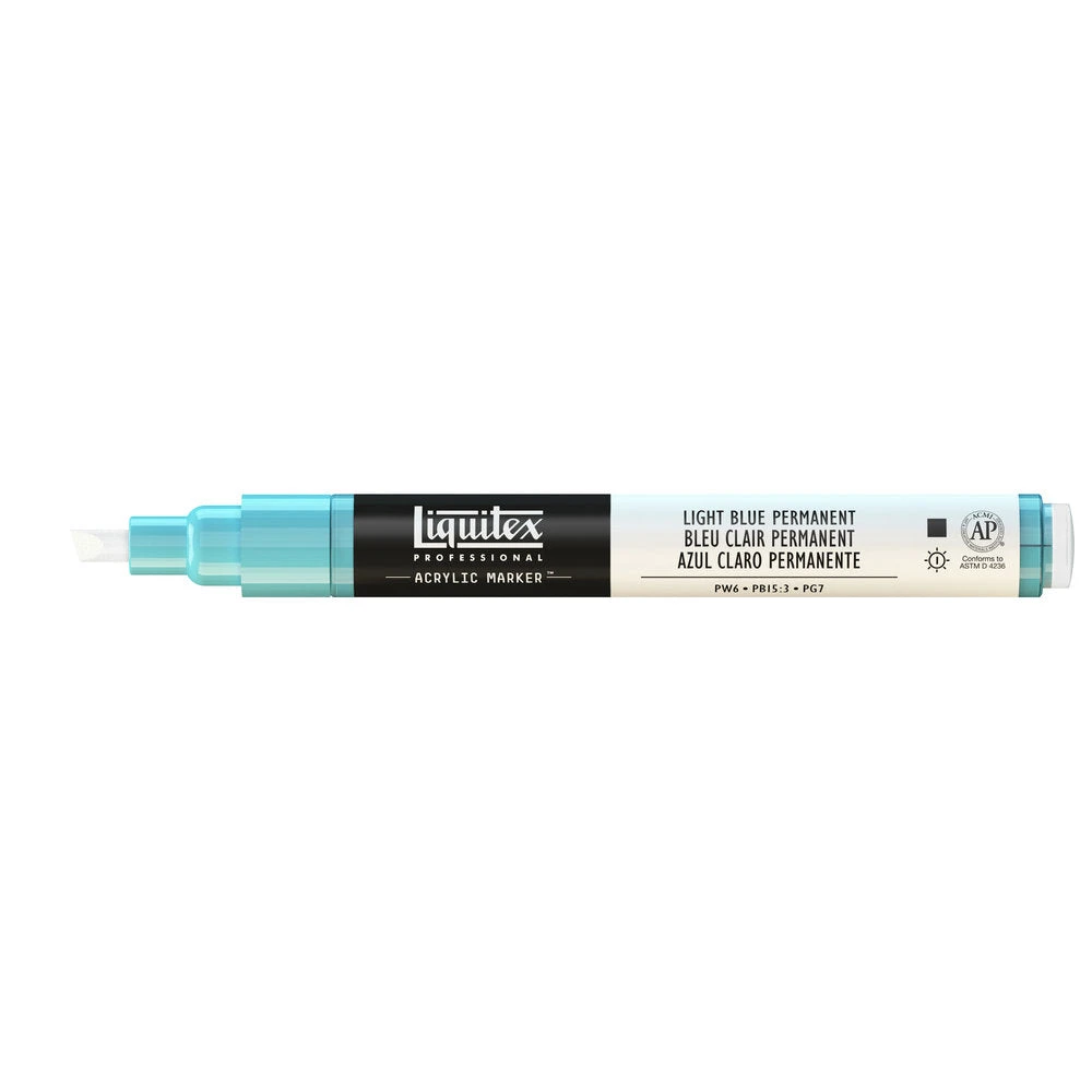 Professional Acrylic Marker - Light Blue Permanent 5 Professional Acrylic Marker - Light Blue Permanent - Image 5