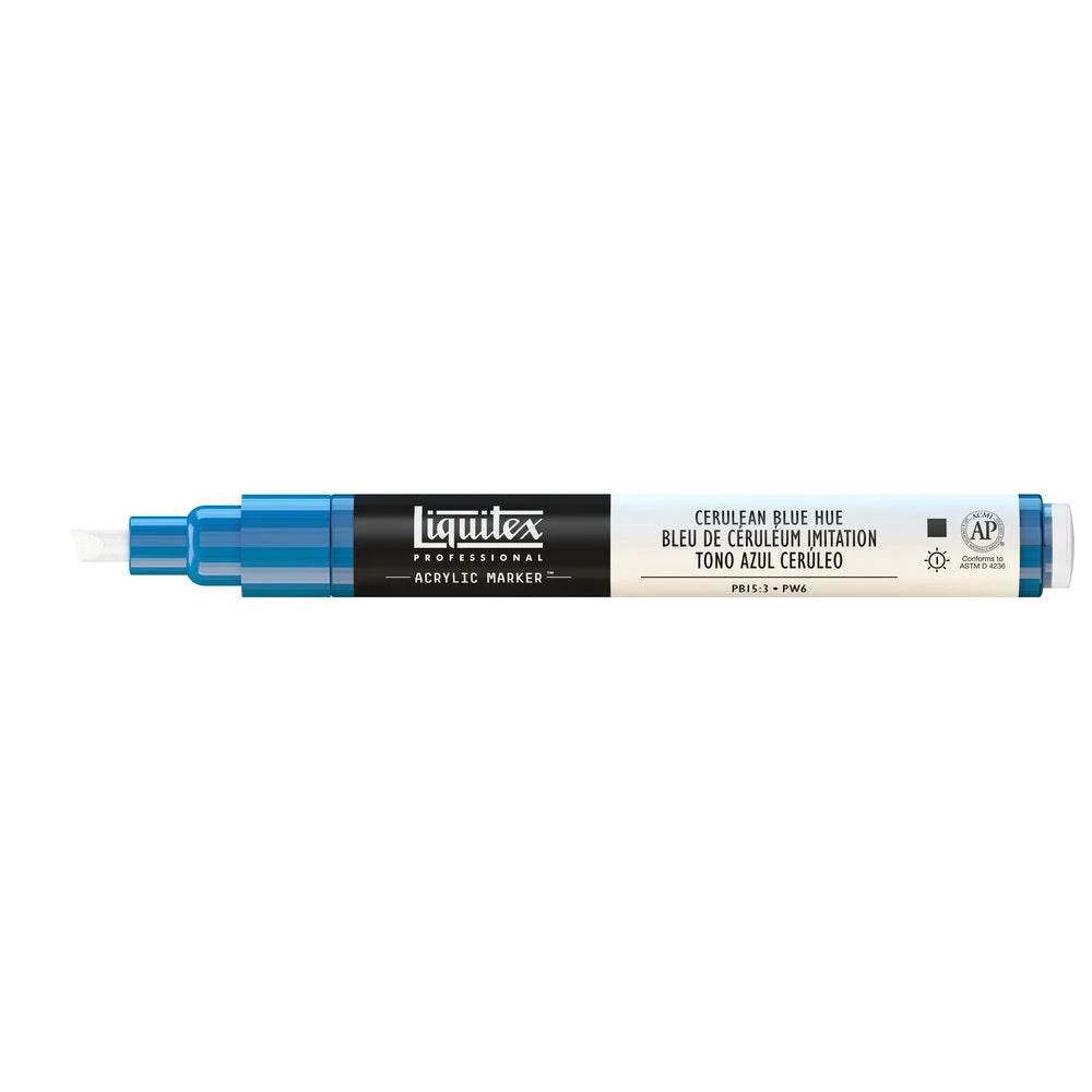 Professional Acrylic Marker - Cerulean Blue Hue 5 Professional Acrylic Marker - Cerulean Blue Hue - Image 5