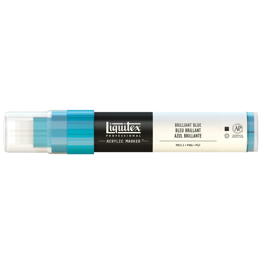 Professional Acrylic Marker - Brilliant Blue 3 Professional Acrylic Marker - Brilliant Blue - Image 3