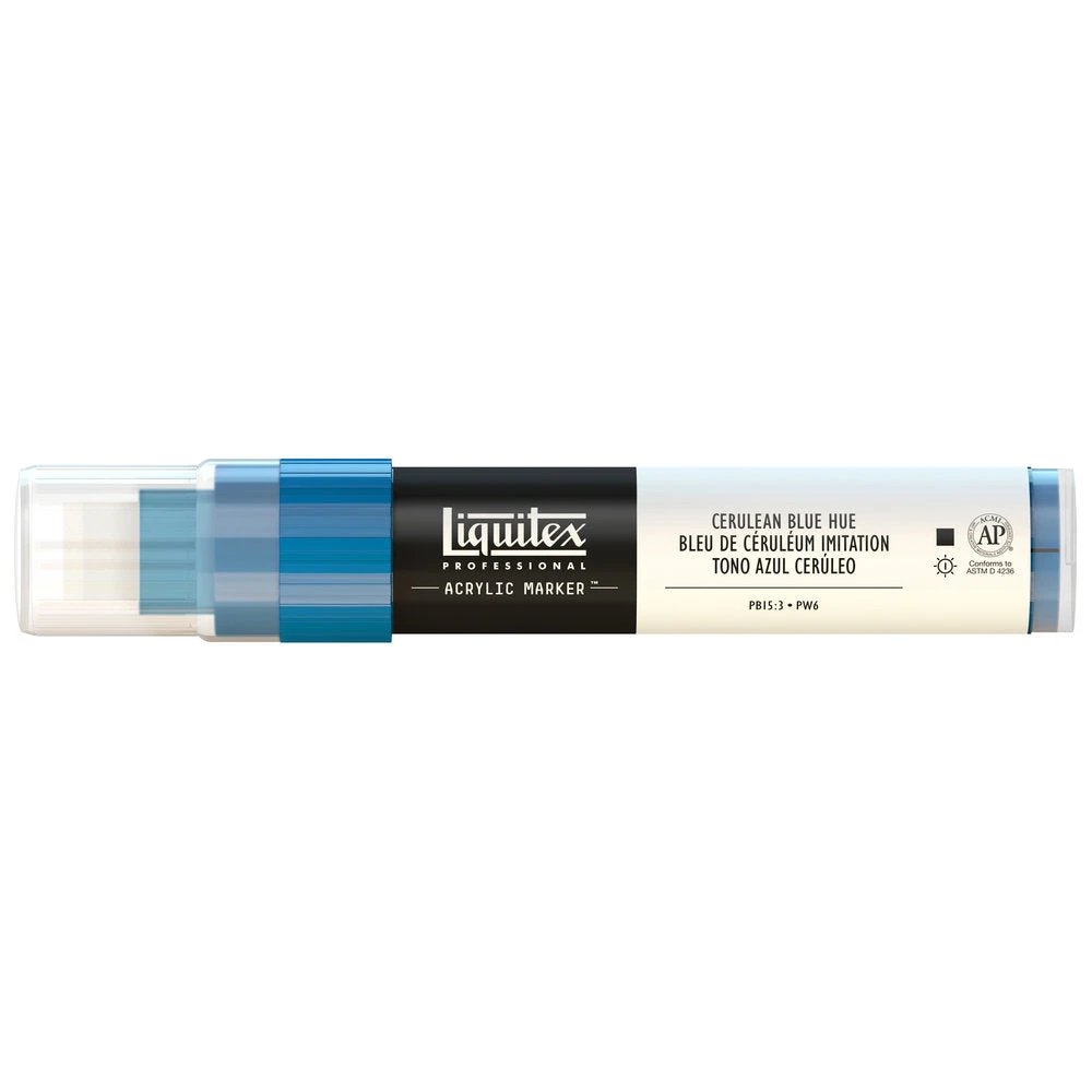 Professional Acrylic Marker - Cerulean Blue Hue 3 Professional Acrylic Marker - Cerulean Blue Hue - Image 3