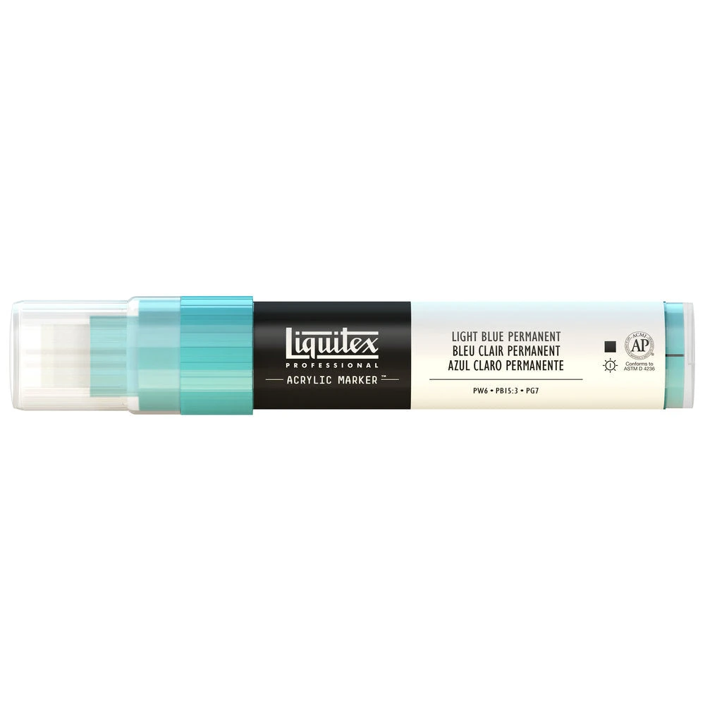 Professional Acrylic Marker - Light Blue Permanent 3 Professional Acrylic Marker - Light Blue Permanent - Image 3