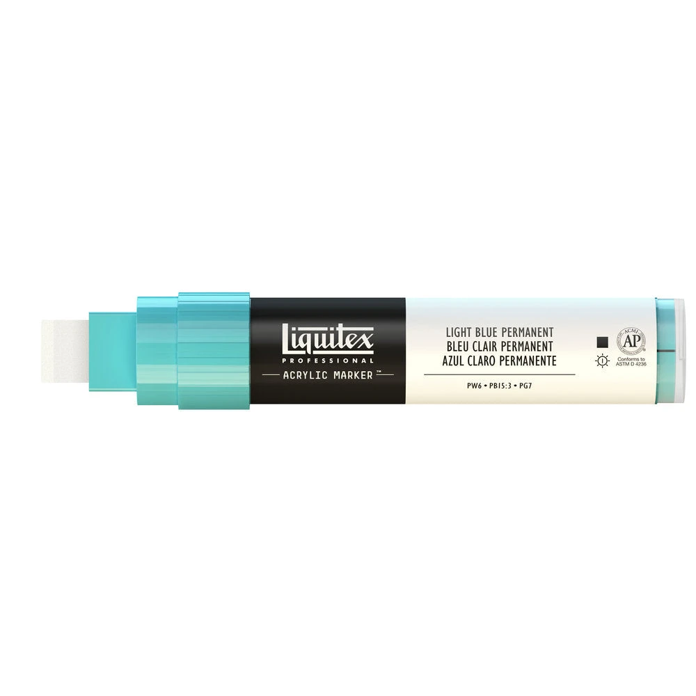 Professional Acrylic Marker - Light Blue Permanent 4 Professional Acrylic Marker - Light Blue Permanent - Image 4