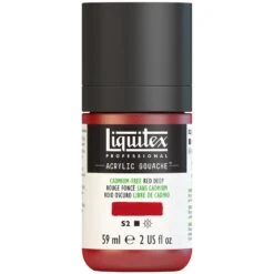 Professional Acrylic Gouache - Cadmium-Free Red Deep