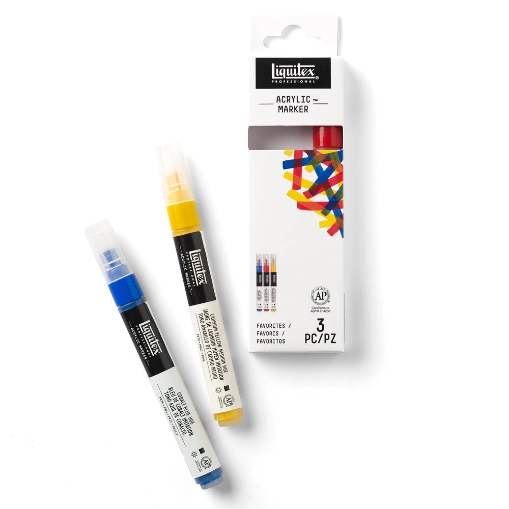 Acrylic Marker Set - 3x2mm - Favorites 1 Acrylic Marker Set - 3x2mm - Favorites