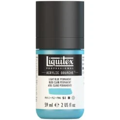 Professional Acrylic Gouache - Light Blue Permanent