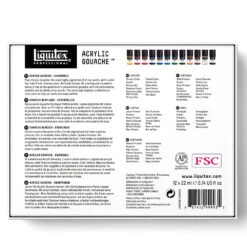 Acrylic Gouache Set - 12x22ml - Essentials -Liquitex 68771