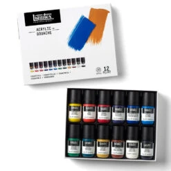 Acrylic Gouache Set - 12x22ml - Essentials -Liquitex 68780