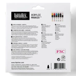 Acrylic Marker Set - 6x15mm - Classics 11 Acrylic Marker Set - 6x15mm - Classics -Liquitex 68808