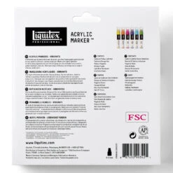 Acrylic Marker Set - 6x15mm - Vibrants 11 Acrylic Marker Set - 6x15mm - Vibrants -Liquitex 68837