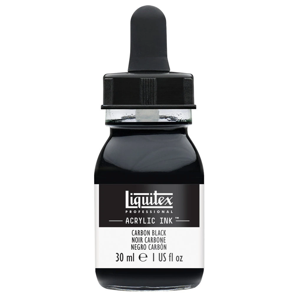 Professional Acrylic Ink - Carbon Black 1 Professional Acrylic Ink - Carbon Black