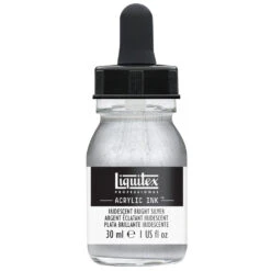 Professional Acrylic Ink - Iridescent Bright Silver