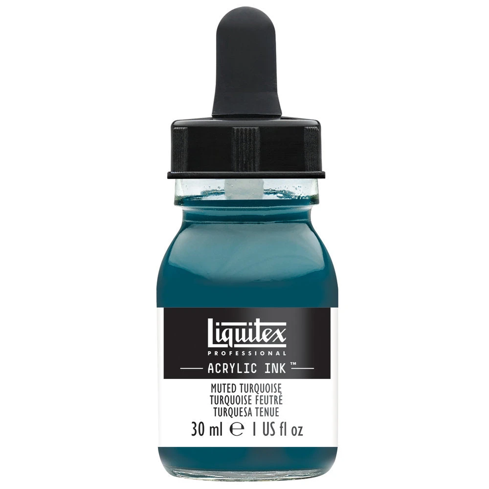 Professional Acrylic Ink - Muted Turquoise 1 Professional Acrylic Ink - Muted Turquoise