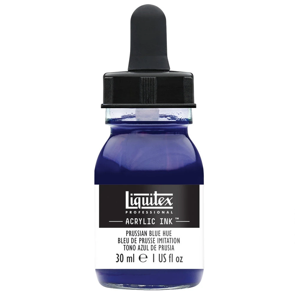 Professional Acrylic Ink - Prussian Blue Hue 1 Professional Acrylic Ink - Prussian Blue Hue