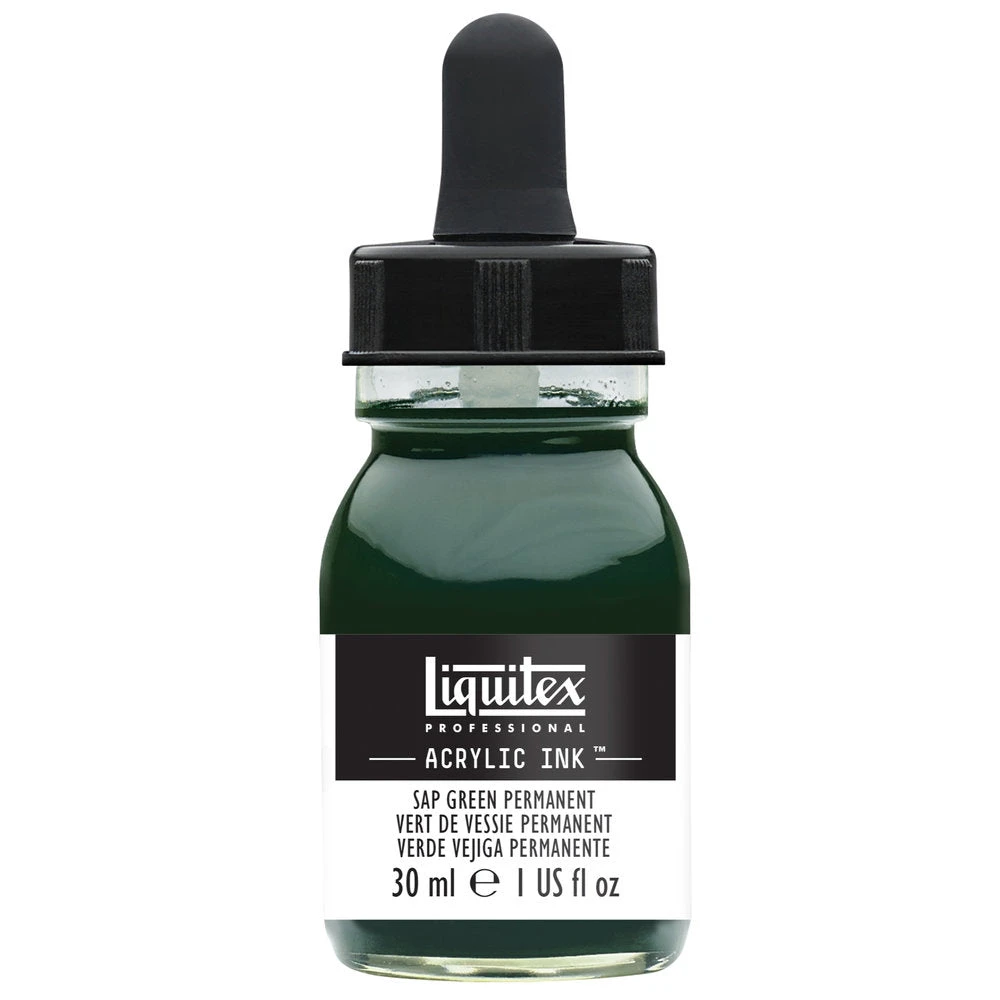 Professional Acrylic Ink - Sap Green Permanent 1 Professional Acrylic Ink - Sap Green Permanent