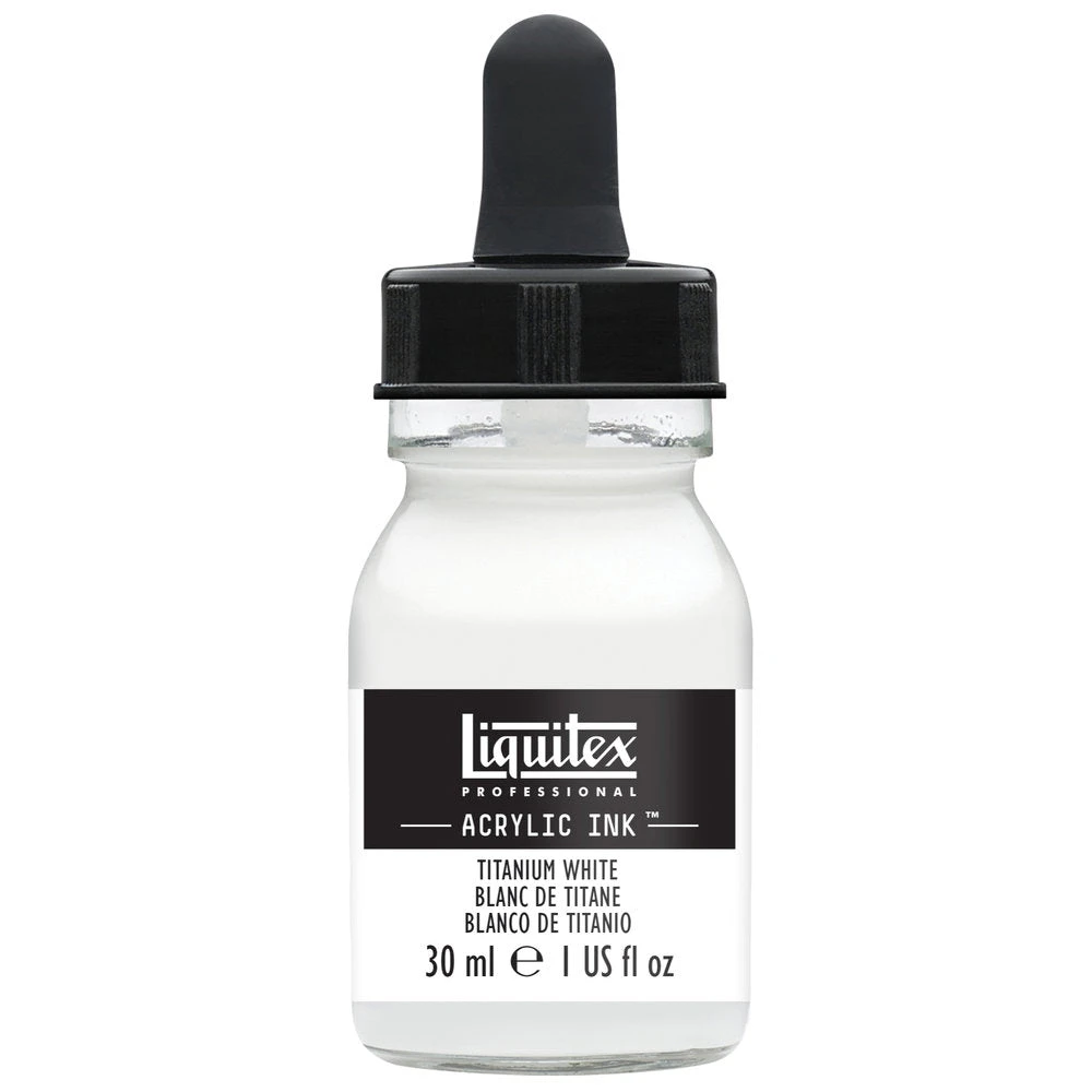 Professional Acrylic Ink - Titanium White 1 Professional Acrylic Ink - Titanium White