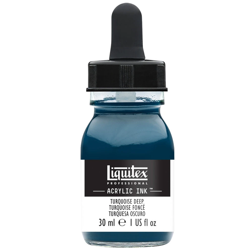 Professional Acrylic Ink - Turquoise Deep 1 Professional Acrylic Ink - Turquoise Deep
