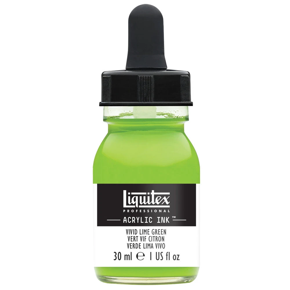 Professional Acrylic Ink - Vivid Lime Green 1 Professional Acrylic Ink - Vivid Lime Green