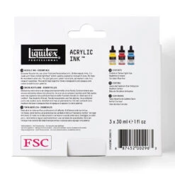 Acrylic Ink Set - 3x30ml - Essentials 15 Acrylic Ink Set - 3x30ml - Essentials -Liquitex 69072