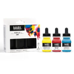 Acrylic Ink Set - 3x30ml - Essentials 12 Acrylic Ink Set - 3x30ml - Essentials -Liquitex 69082