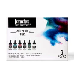Acrylic Ink Set - 6x30ml - Muted Collection + White