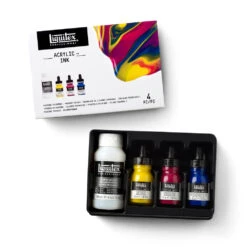 Acrylic Ink Set - Pouring Technique - Primary Colors 10 Acrylic Ink Set - Pouring Technique - Primary Colors -Liquitex 69119