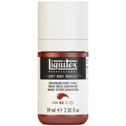 Professional Soft Body Acrylic - Quinacridone Burnt Orange - Universal