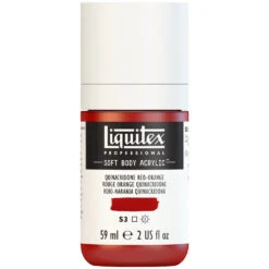 Professional Soft Body Acrylic - Quinacridone Red-Orange - Universal