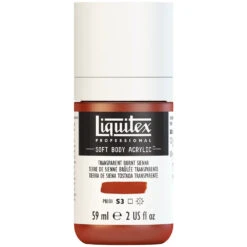 Professional Soft Body Acrylic - Transparent Burnt Sienna - Universal