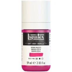 Professional Soft Body Acrylic - Medium Magenta - Universal