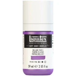 Professional Soft Body Acrylic - Brilliant Purple - Universal