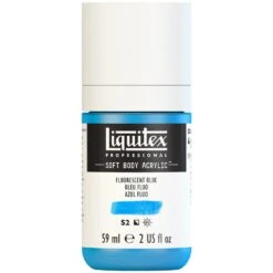 Professional Soft Body Acrylic - Fluorescent Blue - Universal