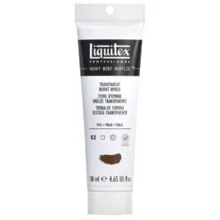 Professional Heavy Body Acrylic - Transparent Burnt Umber -Liquitex 69525