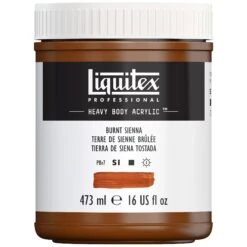 Professional Heavy Body Acrylic - Burnt Sienna -Liquitex 69570